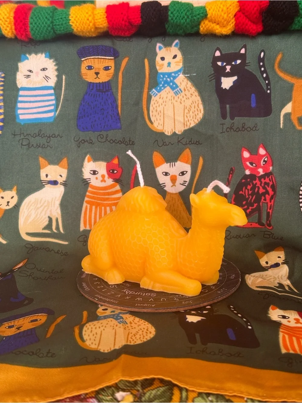 Beeswax Camel Candle – Golden Yellow